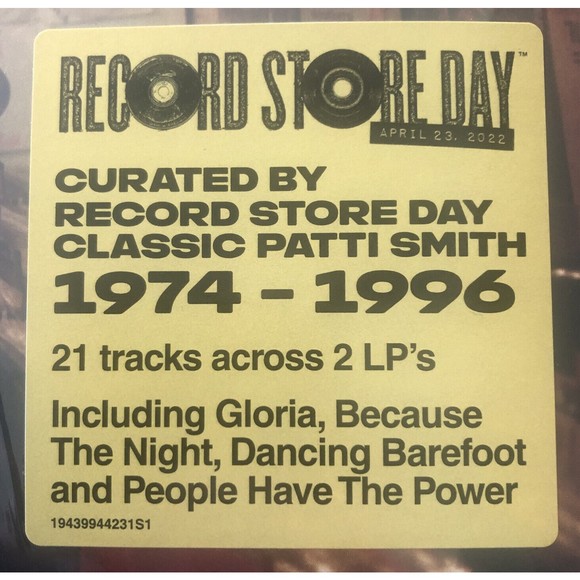 Patti Smith "Curated By Record Store Day" 2LP Vinyl RSD MINT - Picture 4 of 8